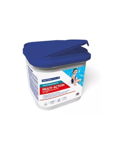 MULTIACCION EN COMPACTOS DE 250 GR ENVASE 5 Kg PVP/Kg. ASTRALPOOL                                   