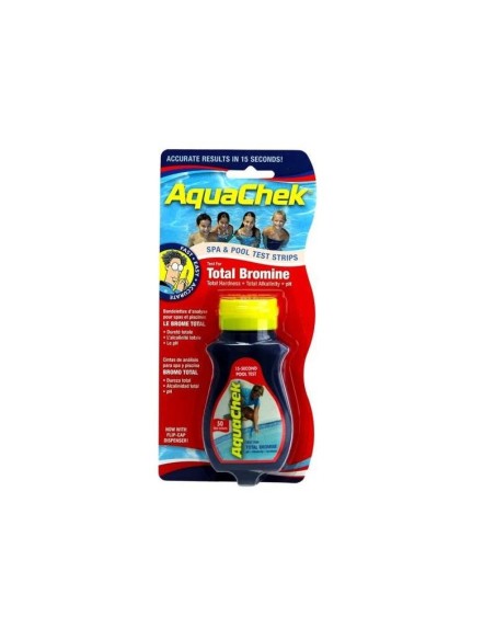 AQUACHECK ROJO 4 PARAMETROS  (BROMO, pH, ALCALINIDAD y DUREZA TOTAL) 50 Tiras