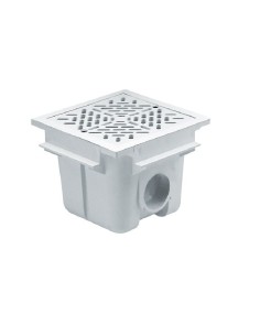 SUMIDERO 210x210 mm PISC. HORM. ABS SAL. 2" REJILLA ABS ASTRALPOOL