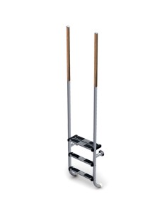 ESCALERA ELEGANCE INOX + MADERA 2 PELDAÑOS + 1 SEGURIDAD AISI 316 ASTRALPOOL
