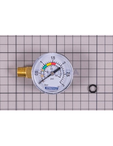 MANOMETRO SALIDA LATERAL 1/4" RECAMBIO ASTRALPOOL