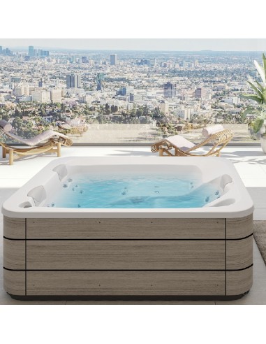 SPA EQUILIBRE-E BLANCO M.INFINITY+Jets inox+OZONO+LED+Cubierta (3 PLAZAS) Residencial ASTRALPOOL    