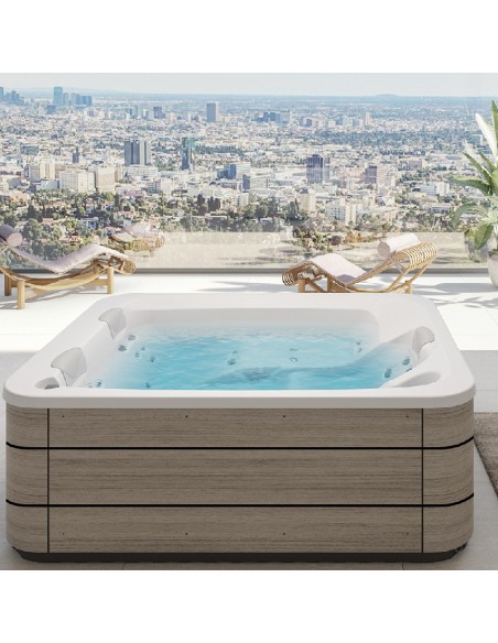 SPA EQUILIBRE-E BLANCO M.INFINITY+Jets inox+OZONO+LED+Cubierta (3 PLAZAS) Residencial ASTRALPOOL    