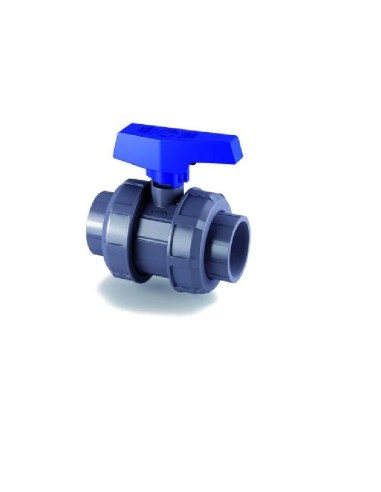 VALVULA DE BOLA e-QUA PVC-U (PE-EPDM) encolar D50 CEPEX                                             