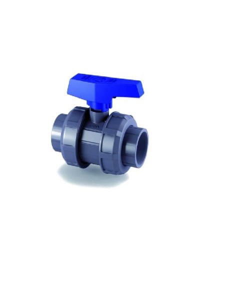 VALVULA DE BOLA e-QUA PVC-U (PE-EPDM) encolar D50 CEPEX                                             