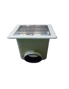 SUMIDERO NORM DE POLIESTER Y FIBRA REJILLA INOX. ENCOLAR ASTRALPOOL