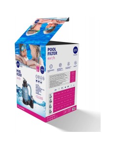 Kit de filtración con cuba de 320 mm de diámetro - 4 m3/h. Bomba SIN prefiltro GRE