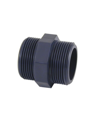 MANCHÓN DOBLE ROSCA PVC roscar macho CEPEX