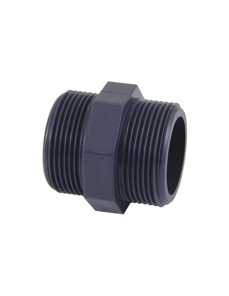 MANCHÓN DOBLE ROSCA PVC roscar macho CEPEX