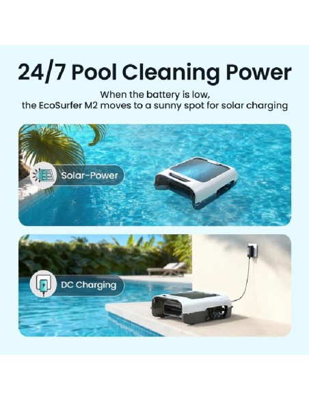 ROBOT SURFER M2 WHITE SKIMMER CON BATERIA AIPER